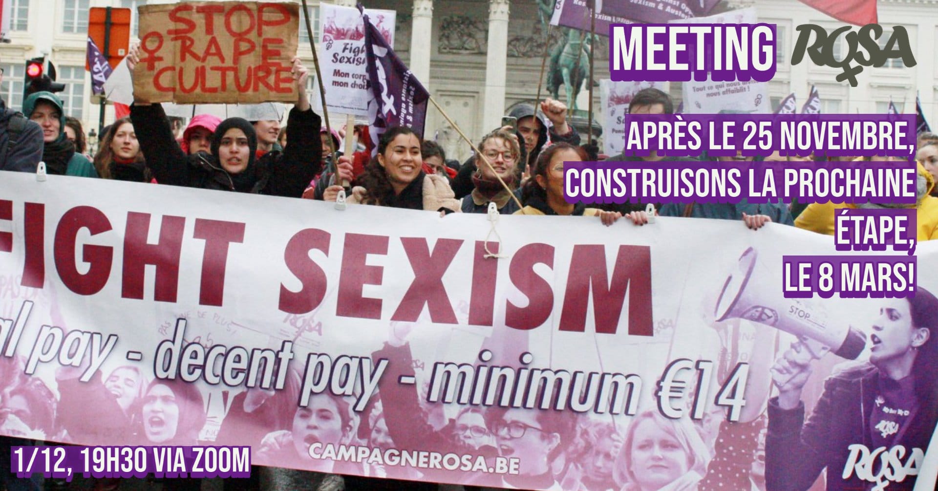 [Meeting] Après le 25 novembre 2020, construisons la prochaine étape : le 8 mars !