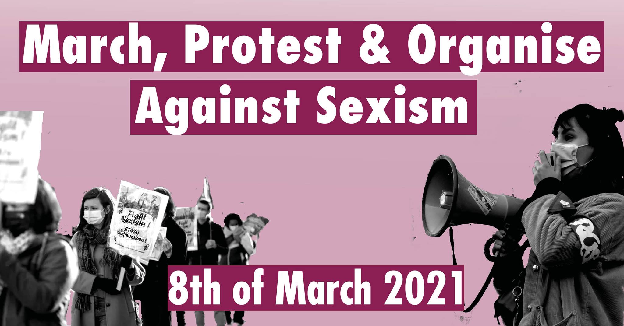 8 mars 2021. La Campagne ROSA organise des actions dans 10 villes en Belgique