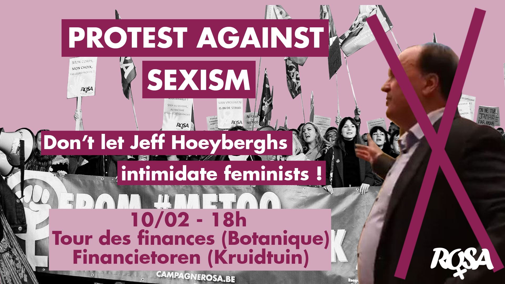 Stop à l&rsquo;intimidation judiciaire de Hoeyberghs envers les féministes
